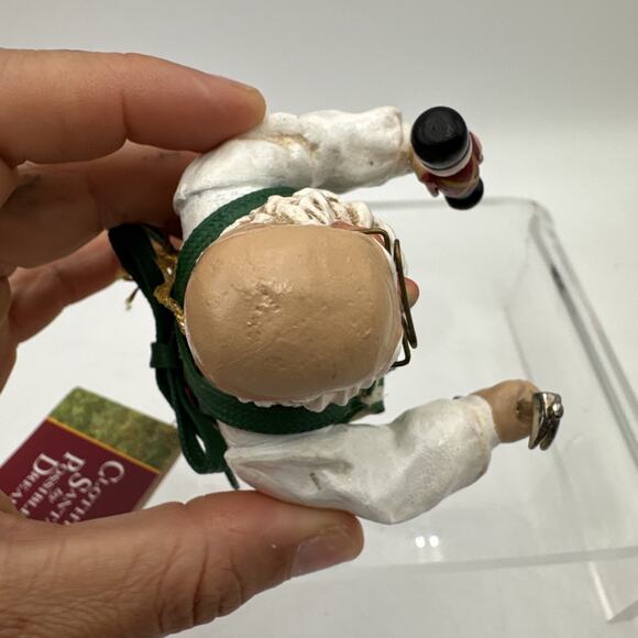 1993 Clothtique By Possible Dreams Working Santa Claus Figures Ornament Toy Xmas - Picture 6 of 16